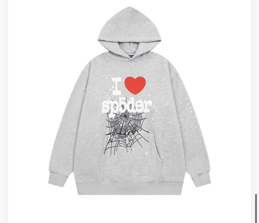 I LOVE SPIDER HOODIES (2 COLOURS)